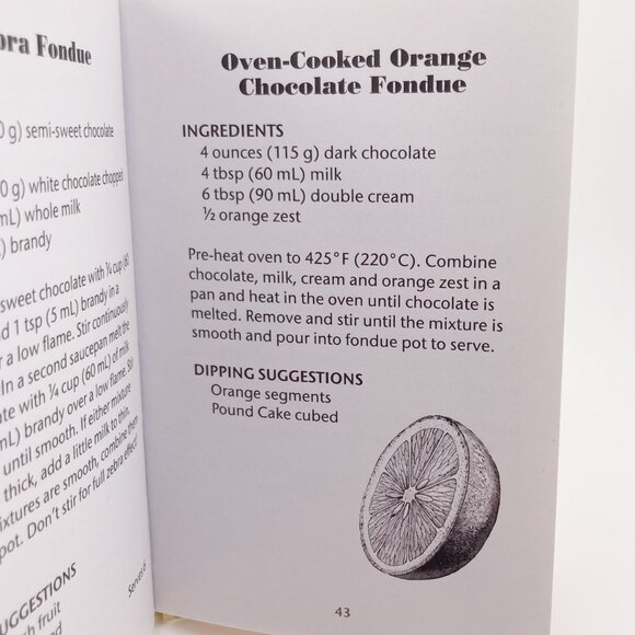 VINTAGE Chocolate Fondue Recipes and Secrets cookbook Y2K 2000s dessert recipes - Picture 14 of 16